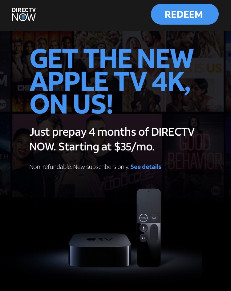 Check Out This DirecTV Deal on an Apple TV 4K | AppUnwrapper